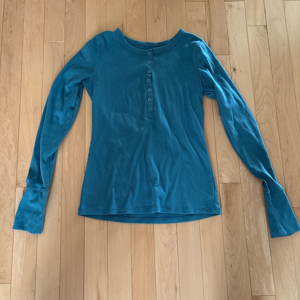 Teal Long Sleeve Women's Top